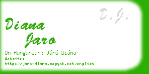 diana jaro business card